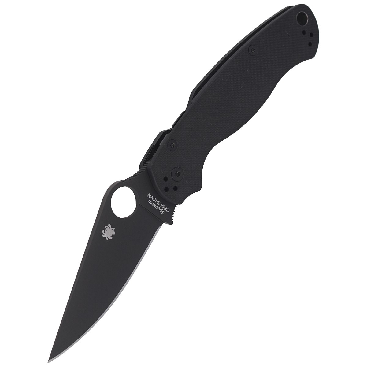 Nóż składany Spyderco Para Military 2 Black G10, Black DLC CPM S45VN by Sal, Eric Glesser (C81GPBK2) 5 jpg