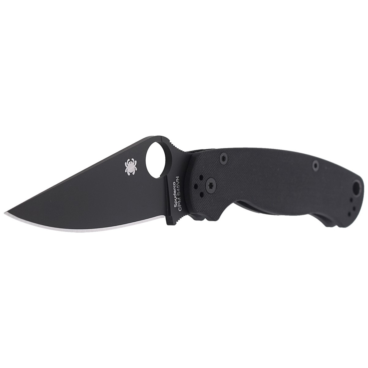 Nóż składany Spyderco Para Military 2 Black G10, Black DLC CPM S45VN by Sal, Eric Glesser (C81GPBK2) 2 jpg