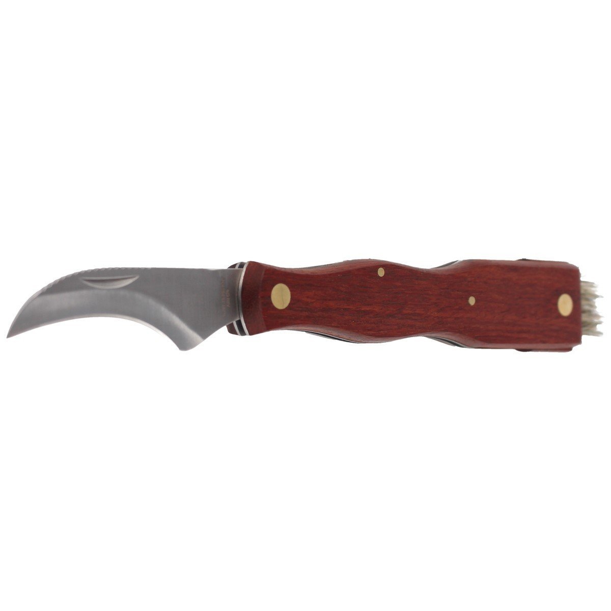 Nóż składany do grzybów Herbertz Solingen Brown Wood, Satin (211111) 2 jpg
