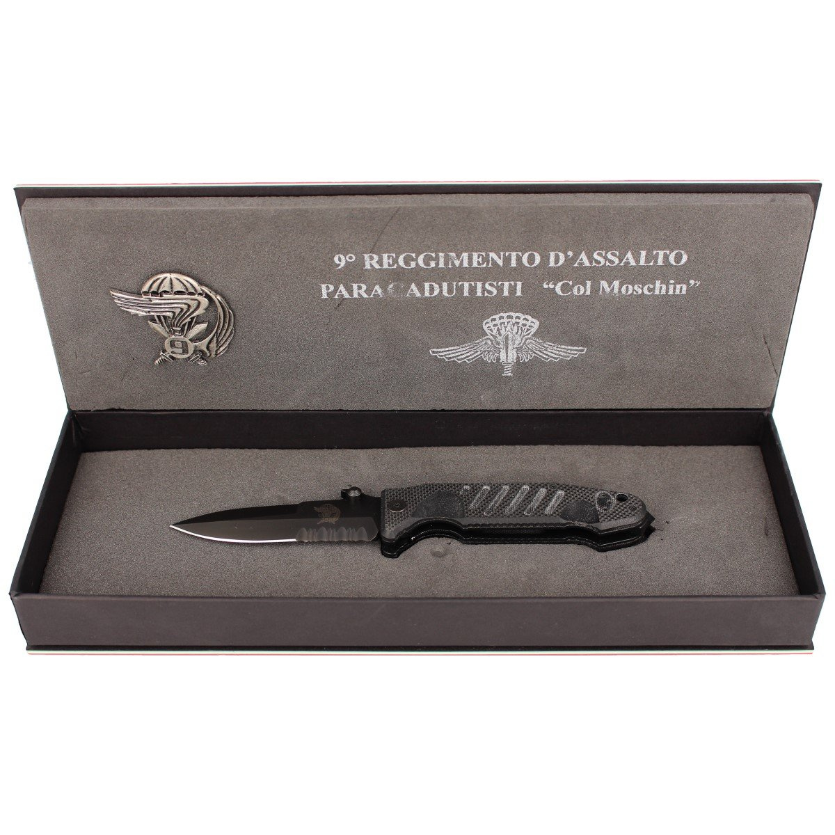 Nóż składany FOX Delta Spec Ops Col Moschin, Black (FX-SOK09CM02 B) 4 jpg