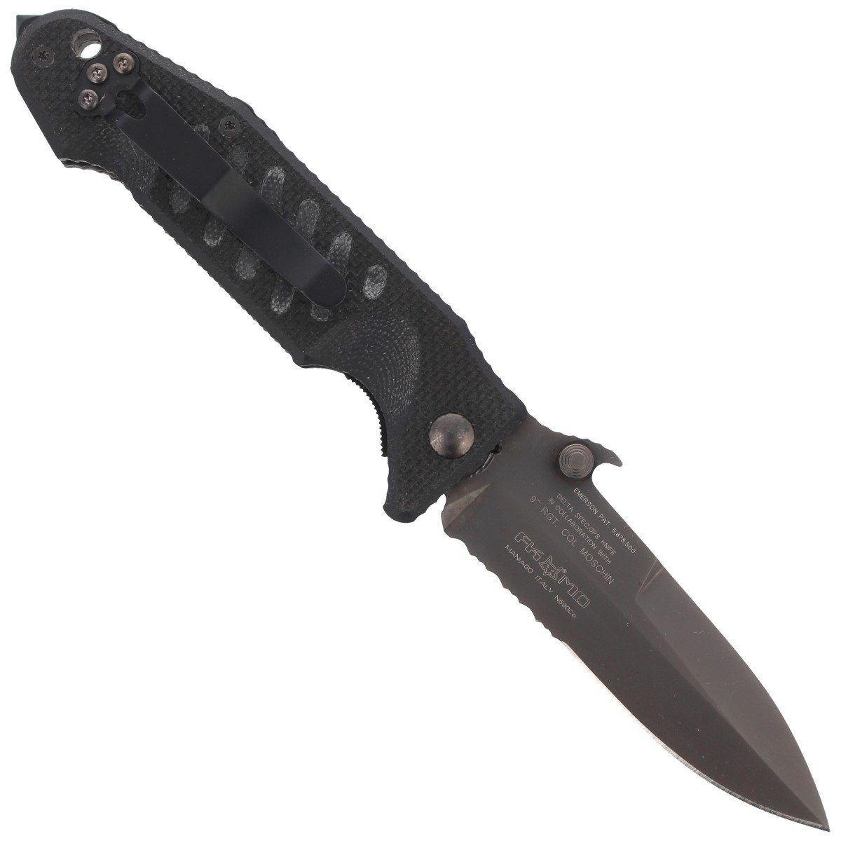 Nóż składany FOX Delta Spec Ops Col Moschin, Black (FX-SOK09CM02 B) 3 jpg