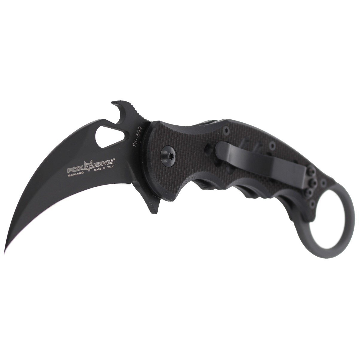 Nóż składany FOX Folding Karambit Emerson Opener G10 Black (FX-599) 2 jpg