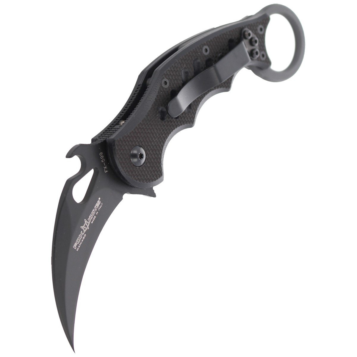 Nóż składany FOX Folding Karambit Emerson Opener G10 Black (FX-599) 5 jpg