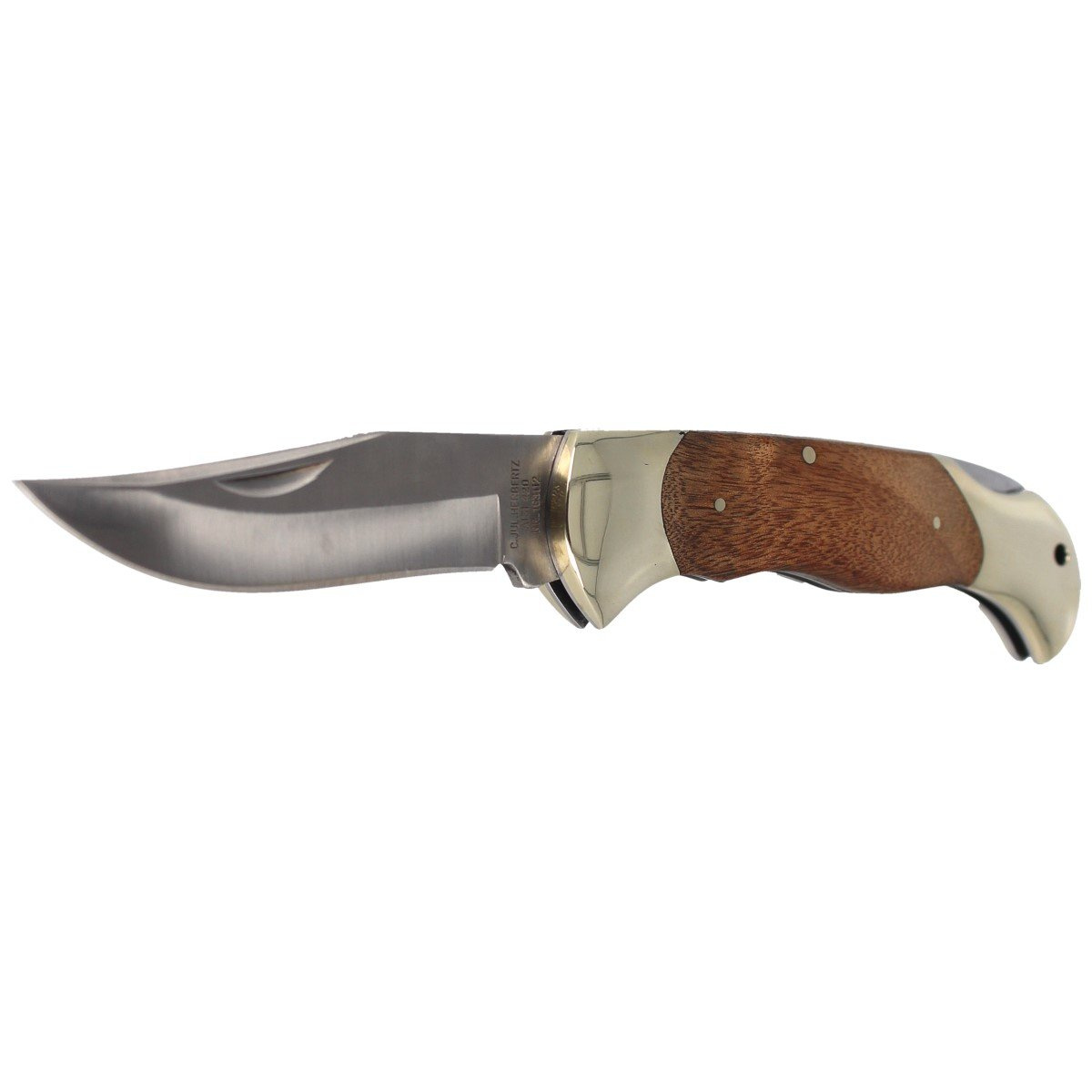 Nóż składany Herbertz CJH Burl Wood/Nickel Silver, Satin 420 (163112) 2 jpg