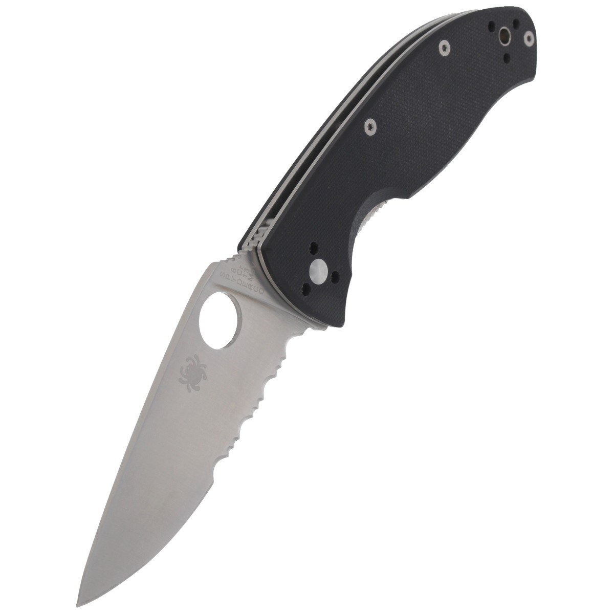 Nóż składany Spyderco Tenacious Black G10, Satin Combo 8Cr13MoV by Eric Glesser (C122GPS) 5 jpg
