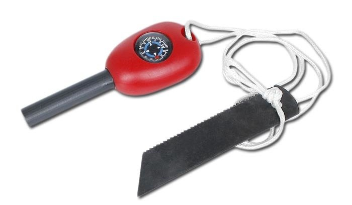 BCB - Krzesiwo z kompasem - Mini Fireball Flint & Striker - CN340M 1 jpg
