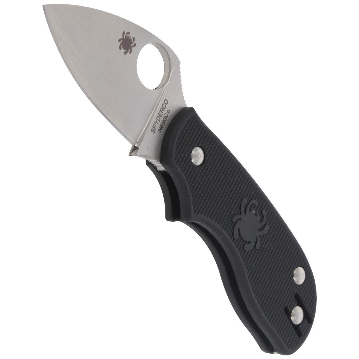 Nóż Spyderco Squeak Lightweight Black Plain (C154PBK) 4 jpg