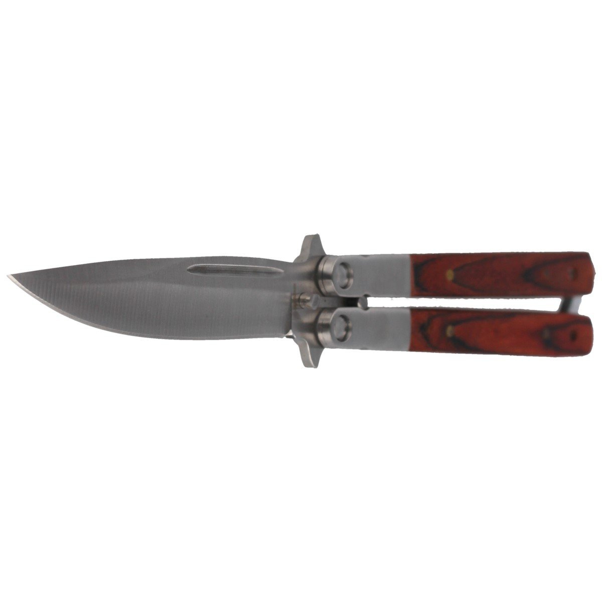 Nóż motylek Martinez Albainox Balisong Wood 88mm (02070) 2 jpg