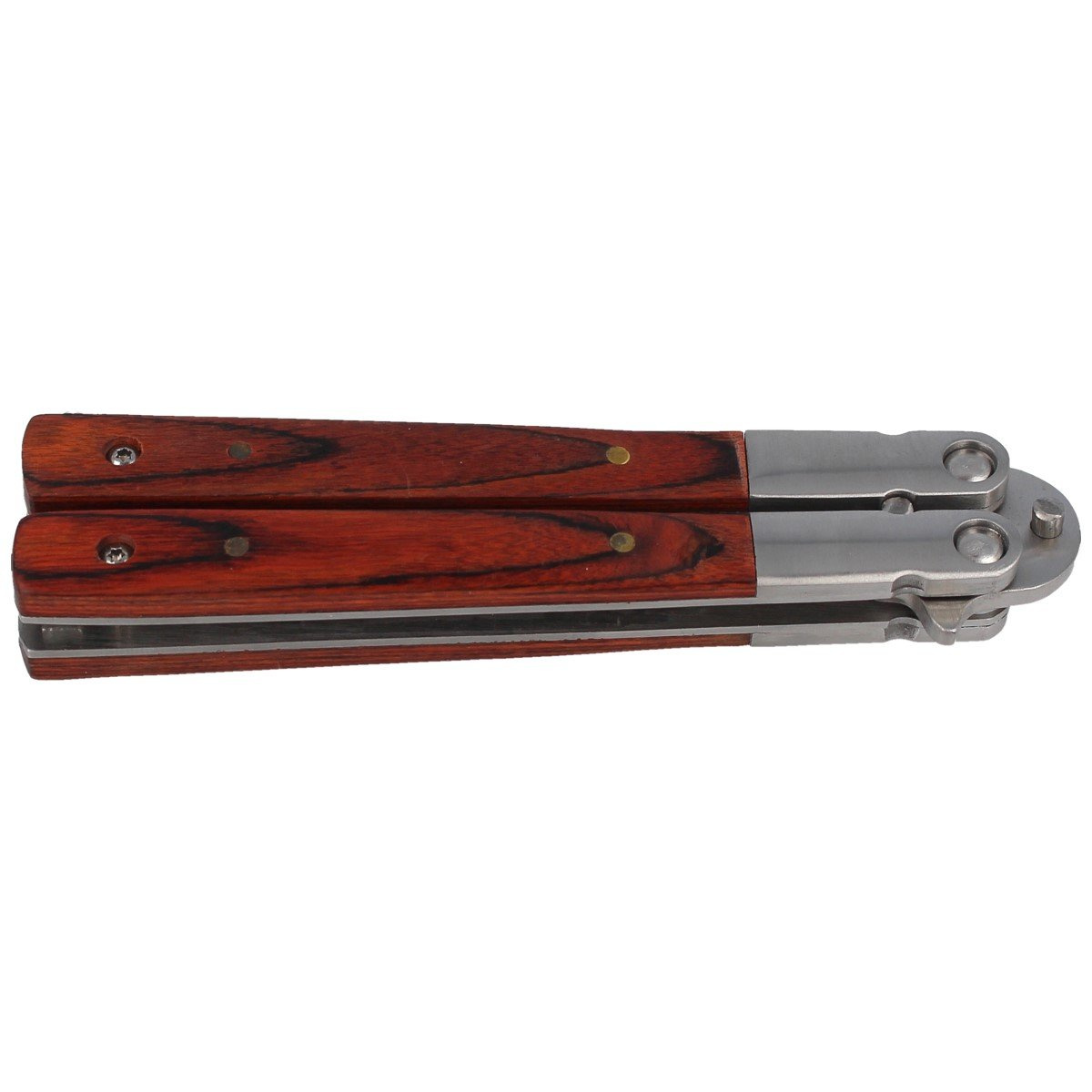 Nóż motylek Martinez Albainox Balisong Wood 88mm (02070) 6 jpg