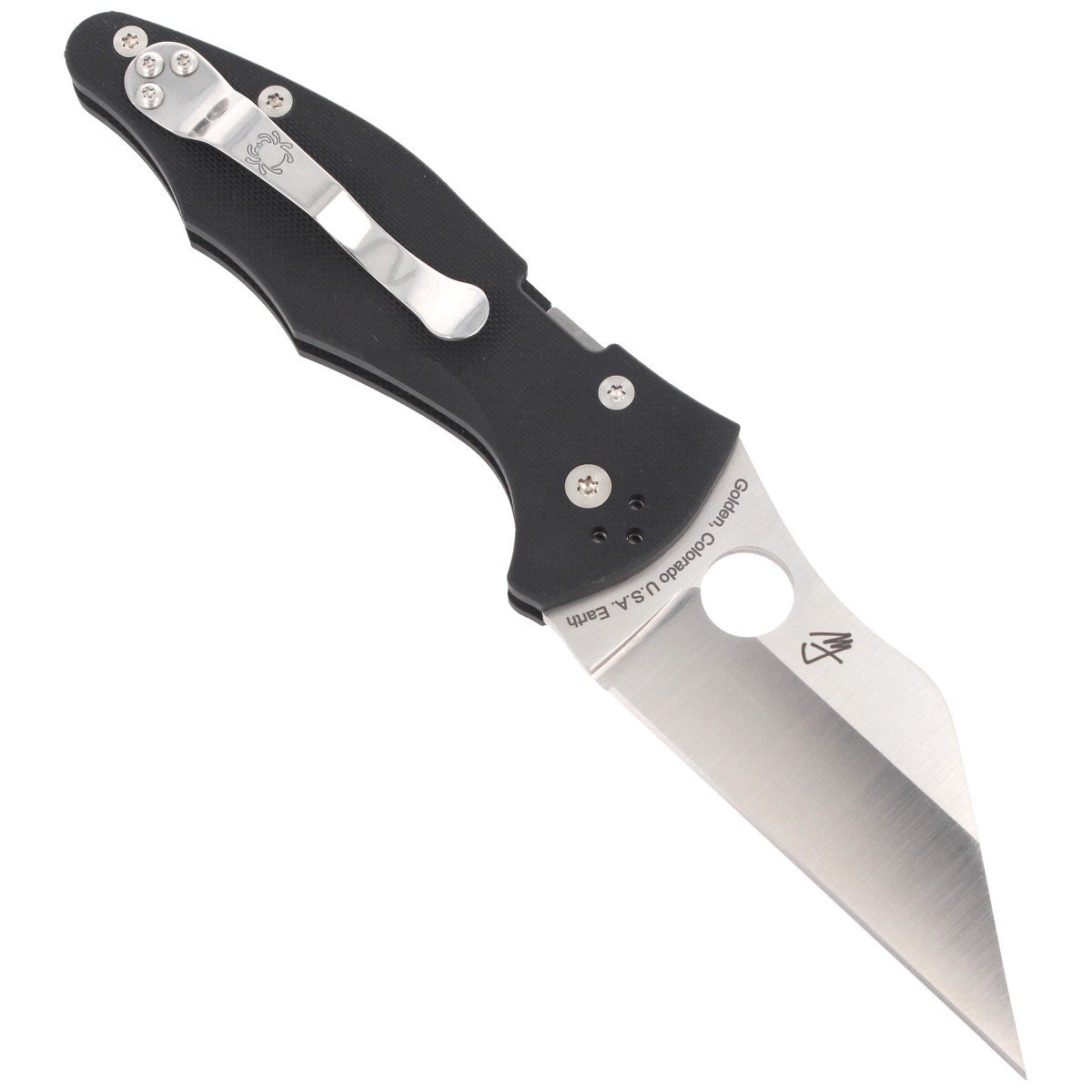 Nóż składany Spyderco Yojimbo 2 Black G10, Satin CPM S30V by Michael Janich (C85GP2) 3 jpg