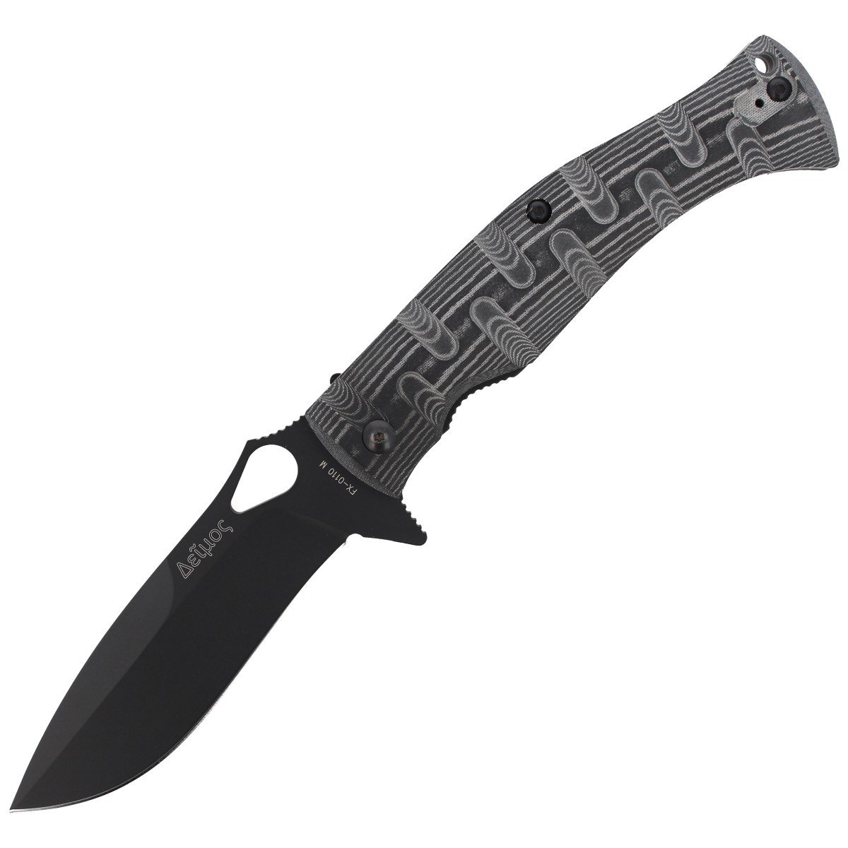 Nóż składany FOX Deimos Black Micarta, Black Idroglider by Citadel (FX-0110 M) 1 jpg