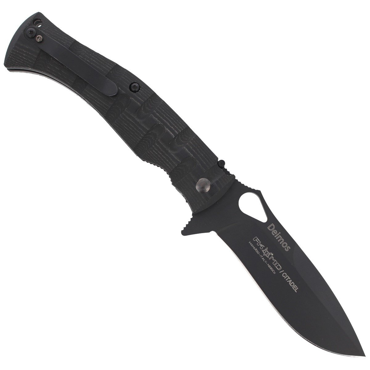 Nóż składany FOX Deimos Black Micarta, Black Idroglider by Citadel (FX-0110 M) 3 jpg