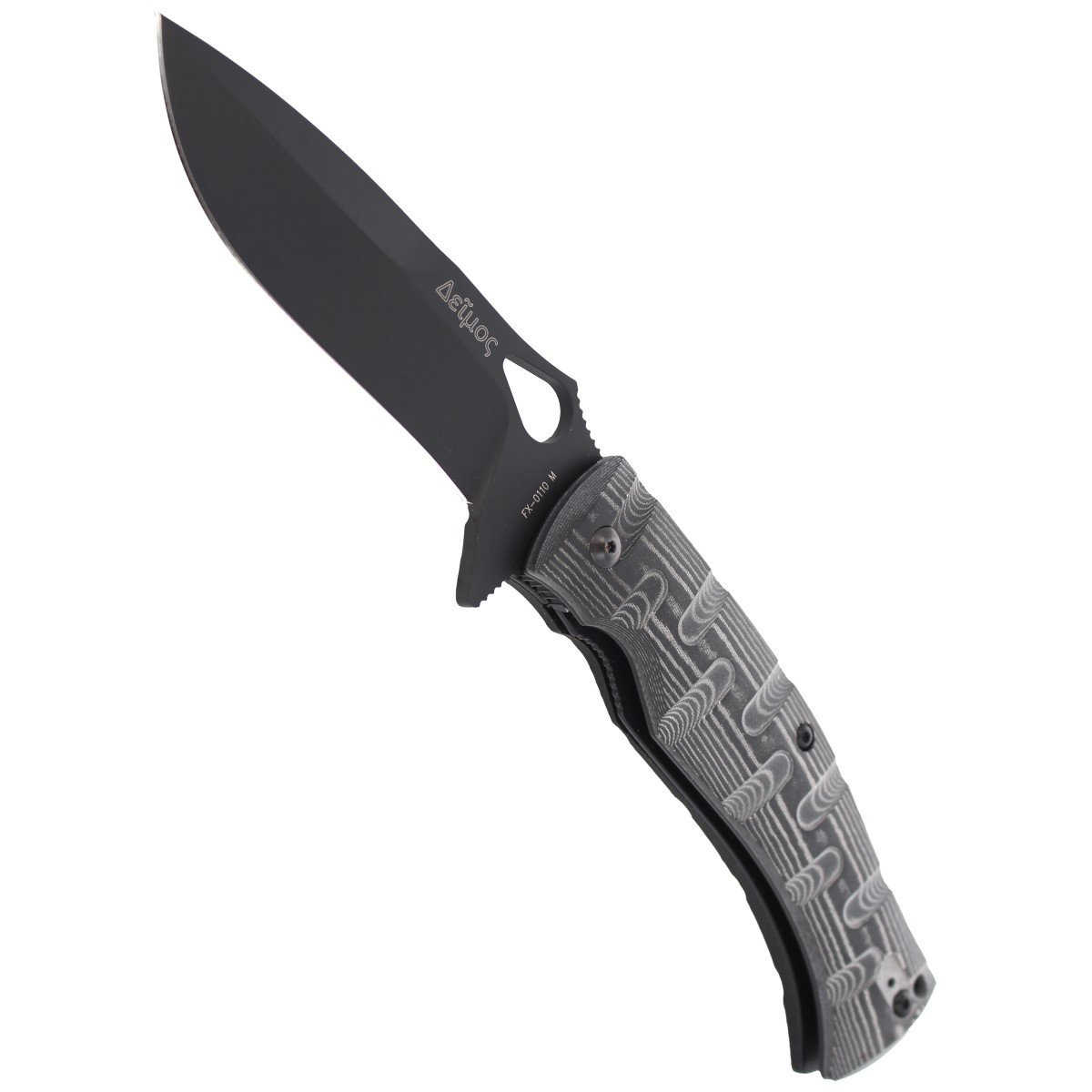 Nóż składany FOX Deimos Black Micarta, Black Idroglider by Citadel (FX-0110 M) 6 jpg
