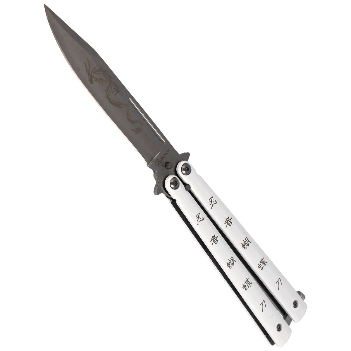 Nóż motylek Martinez Albainox Balisong Ninja Dragon, Satin Finish (02096) 4 jpg