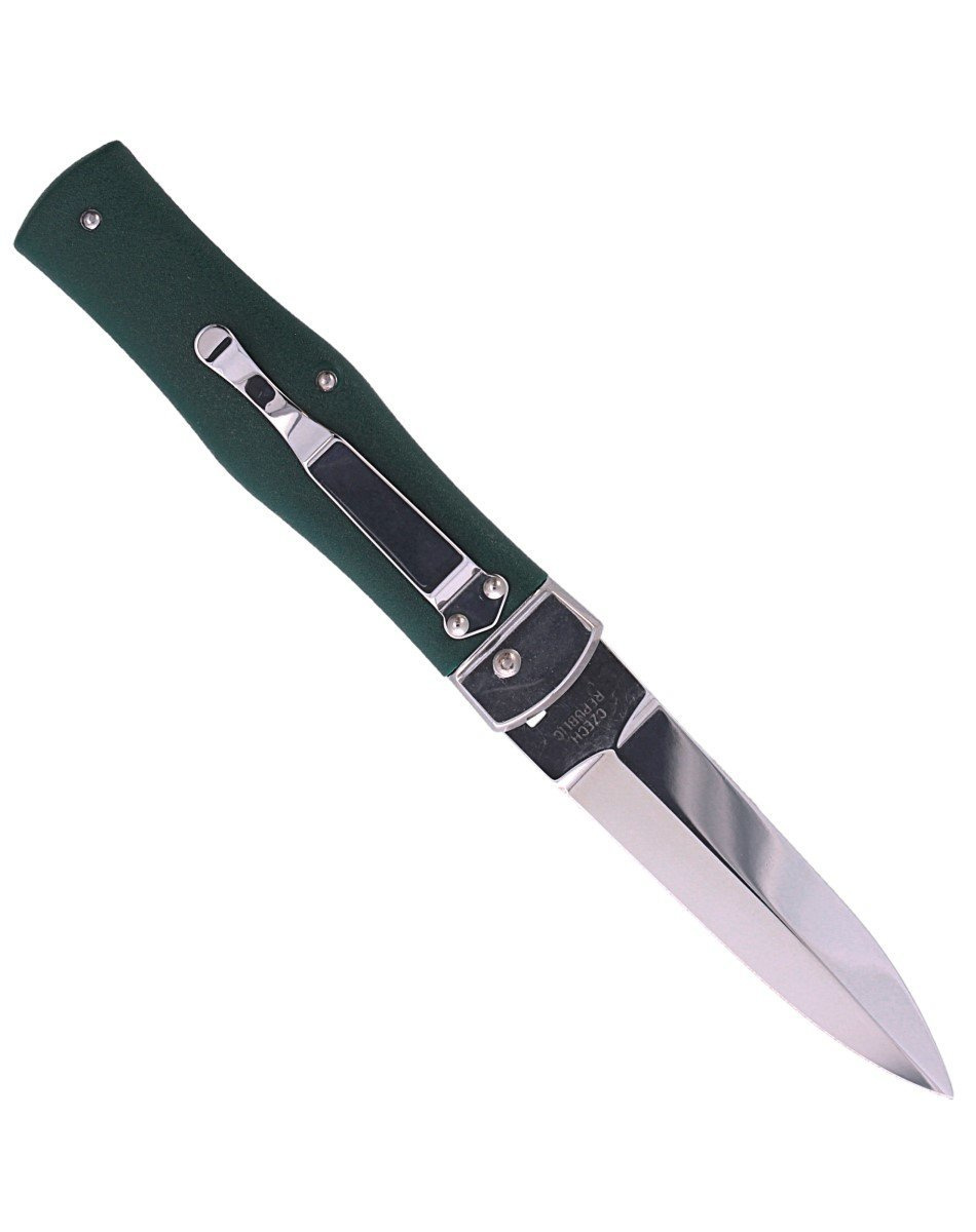 Nóż sprężynowy Mikov Predator ABS, Klips (241-NH-1/N GREEN) 3 jpg