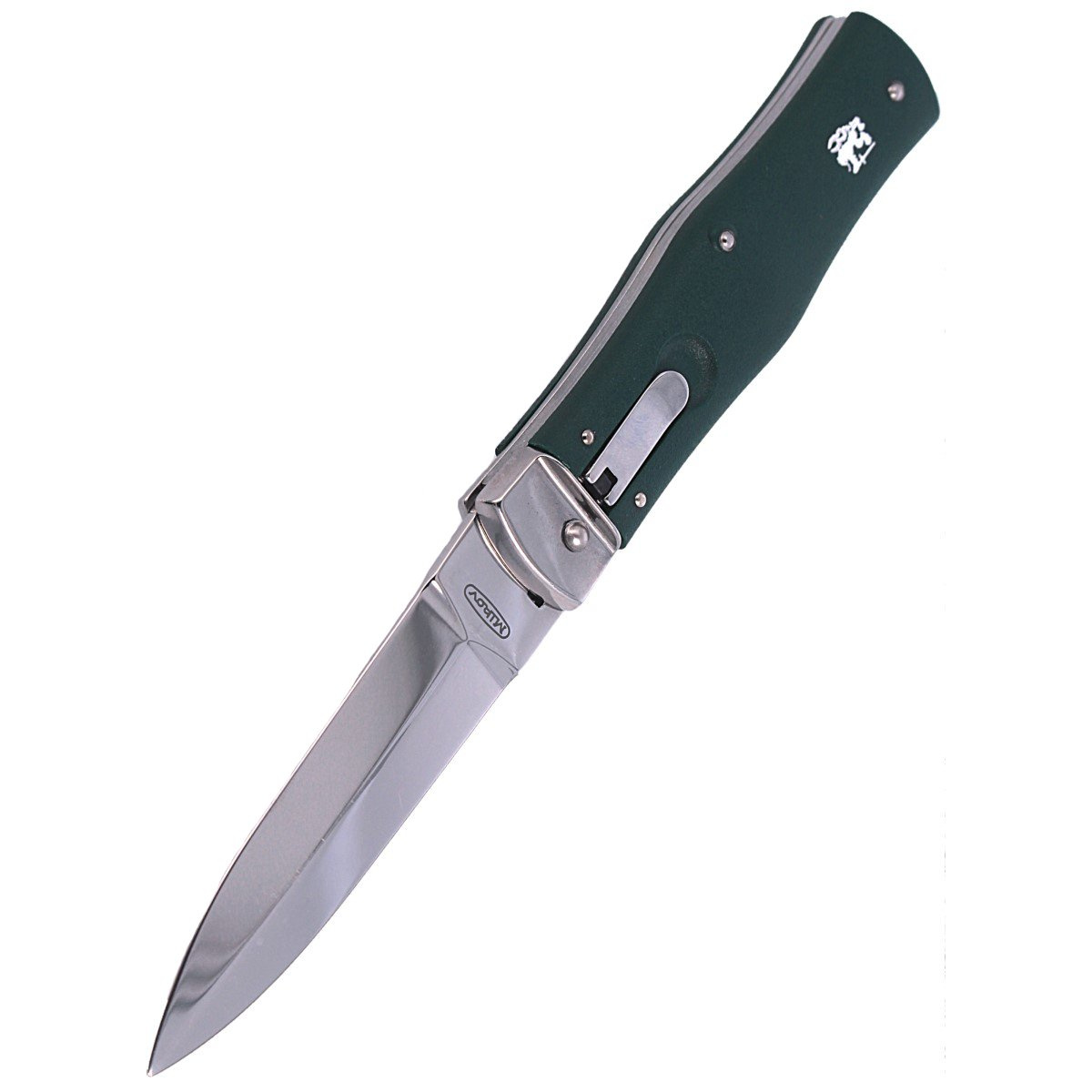Nóż sprężynowy Mikov Predator ABS, Klips (241-NH-1/N GREEN) 6 jpg