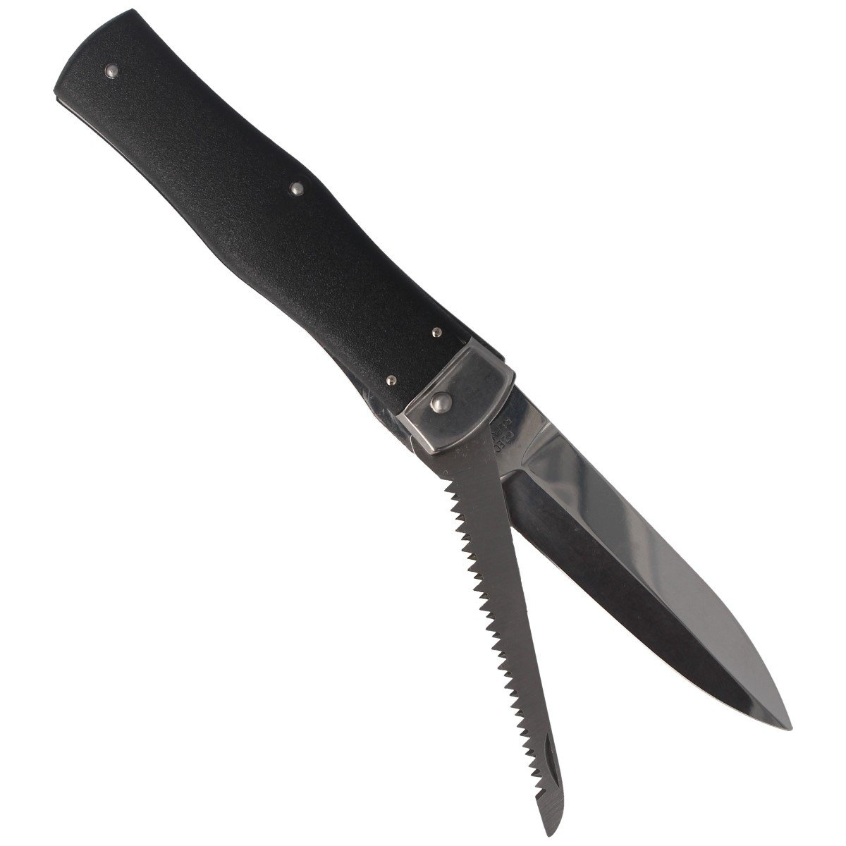 Nóż sprężynowy Mikov Predator ABS z Piłą (241-NH-2/KP BLACK) 3 jpg