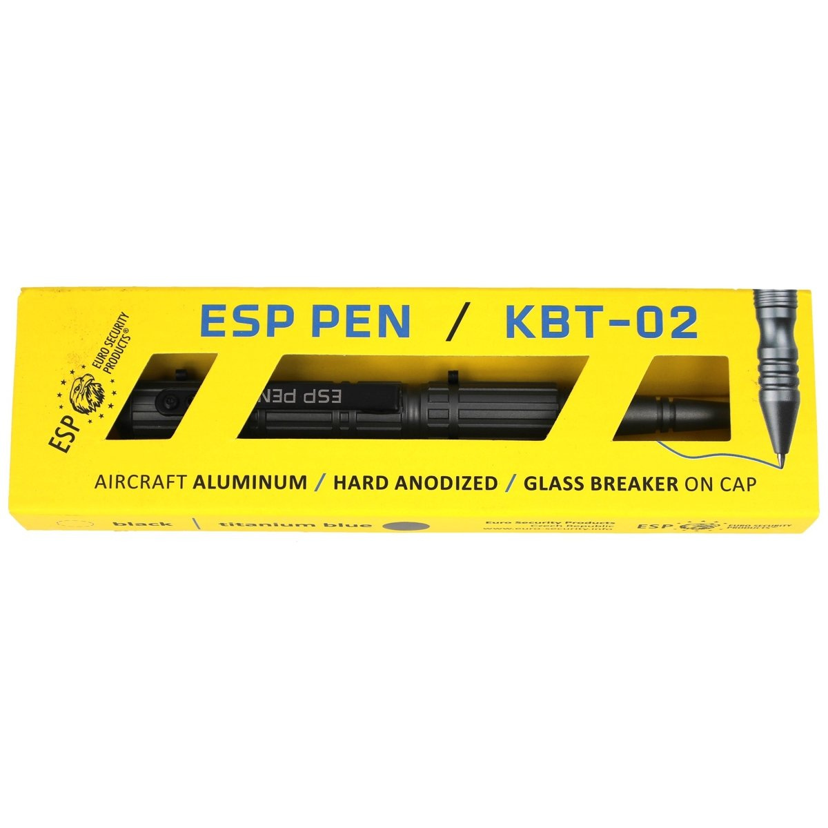 Długopis taktyczny ESP Titanium Blue (KBT-02-T) 3 jpg