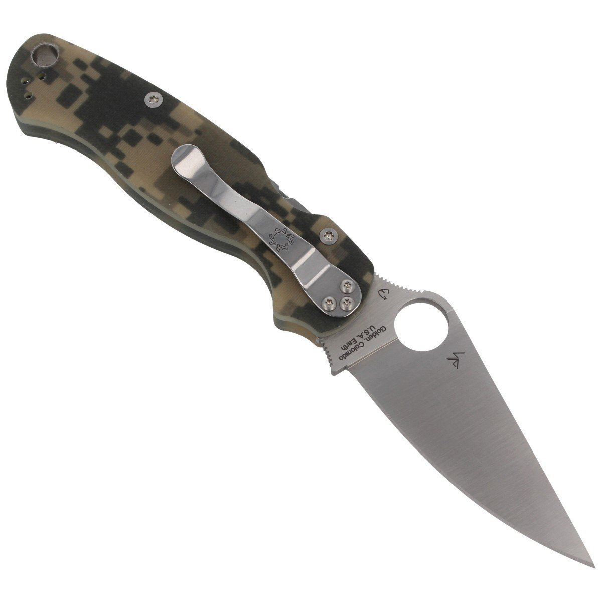 Nóż składany Spyderco Para Military 2 Digital Camo G10, Satin CPM S45VN by Sal, Eric Glesser (C81GPCMO2) 3 jpg
