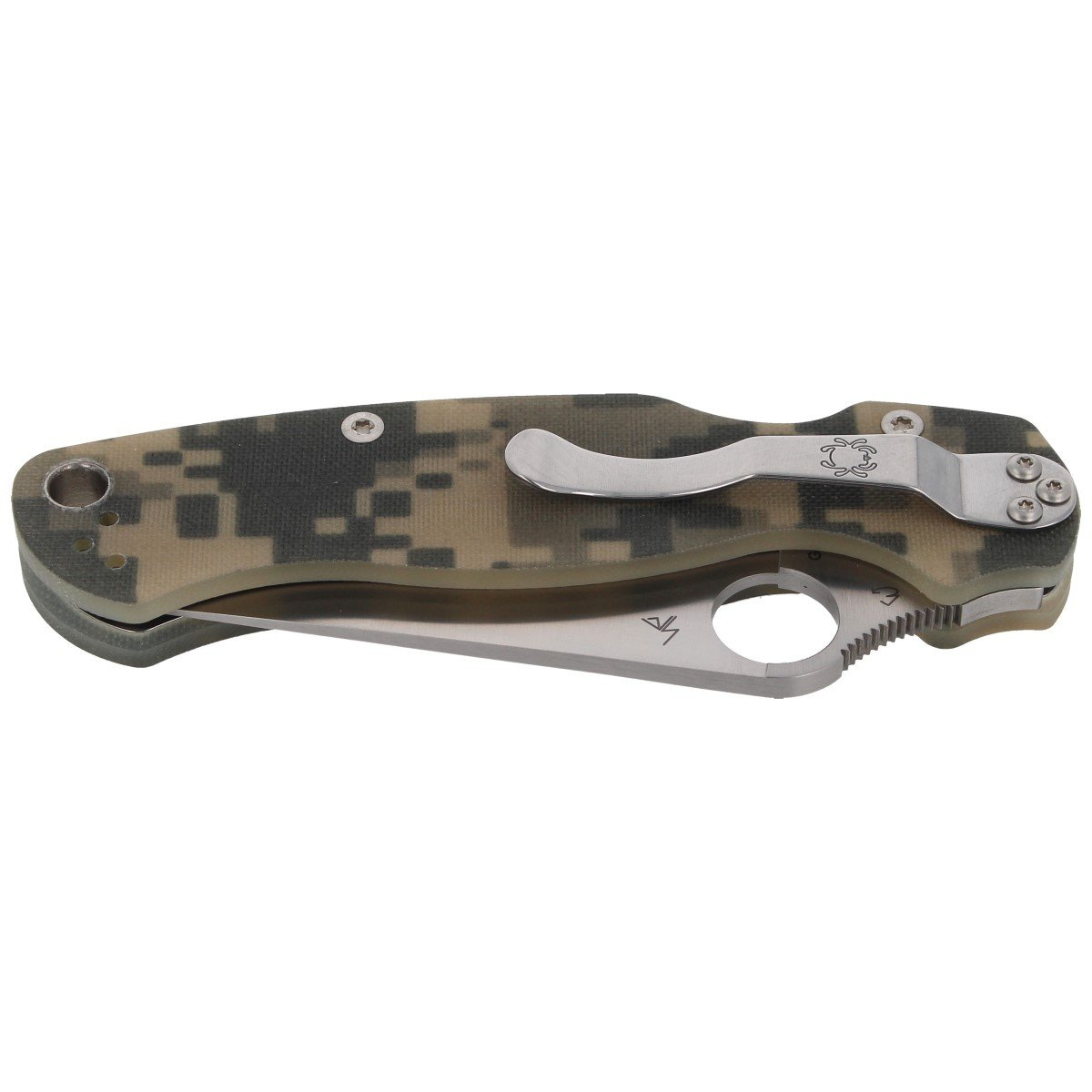Nóż składany Spyderco Para Military 2 Digital Camo G10, Satin CPM S45VN by Sal, Eric Glesser (C81GPCMO2) 6 jpg