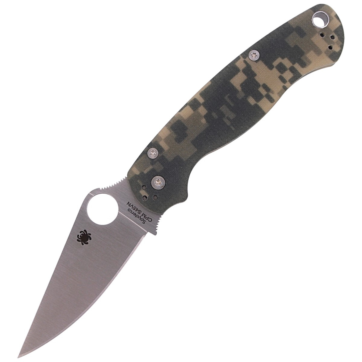 Nóż składany Spyderco Para Military 2 Digital Camo G10, Satin CPM S45VN by Sal, Eric Glesser (C81GPCMO2) 1 jpg