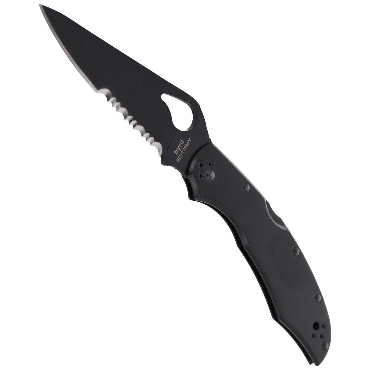 Nóż składany Spyderco Byrd Cara Cara 2 Stainless, Black Blade Combination (BY03BKPS2) 4 jpg