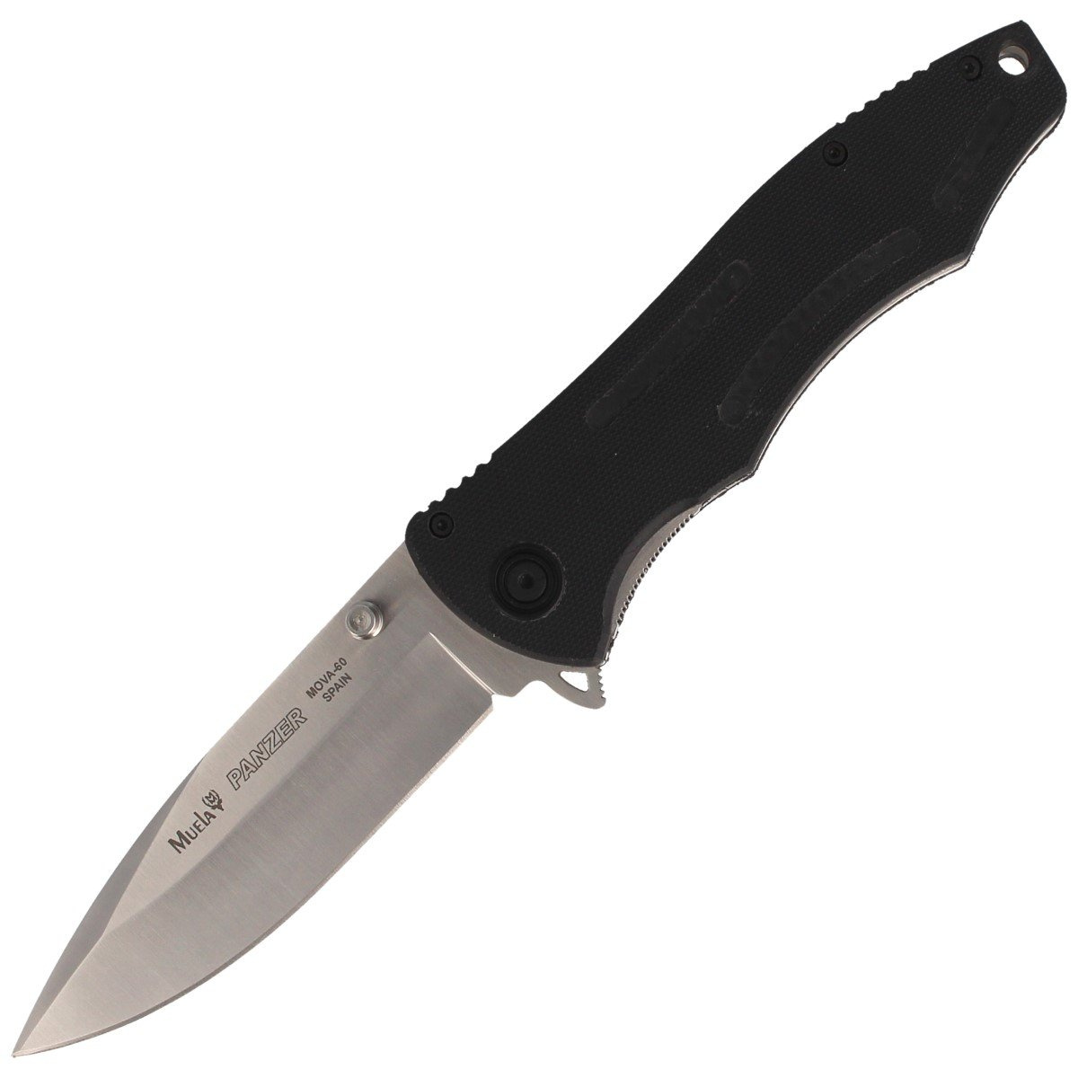 Nóż składany Muela Panzer-10 Black PTB/Fiber Glass, Satin X60CrMoV15 1 jpg