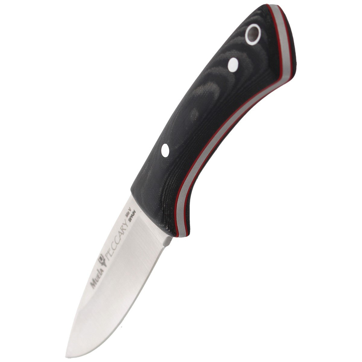 Nóż na szyję Muela Peccary-8M Neck Knife Black Micarta, Satin X50CrMoV15 6 jpg