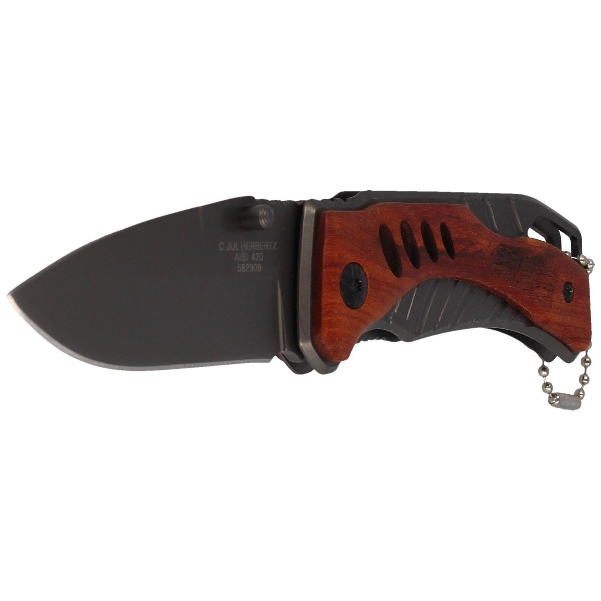 Nóż składany Herbertz Solingen Cocobolo Wood, Titanium Coated (582909) 2 jpg