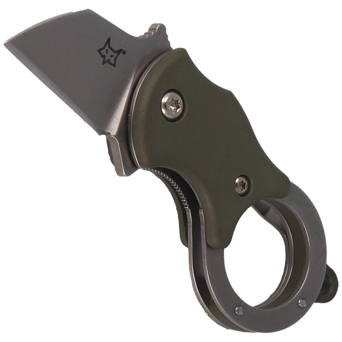 Nóż składany FOX Karambit Mini-TA FRN OD Green, Bead Blasted (FX-536 OD) 4 jpg