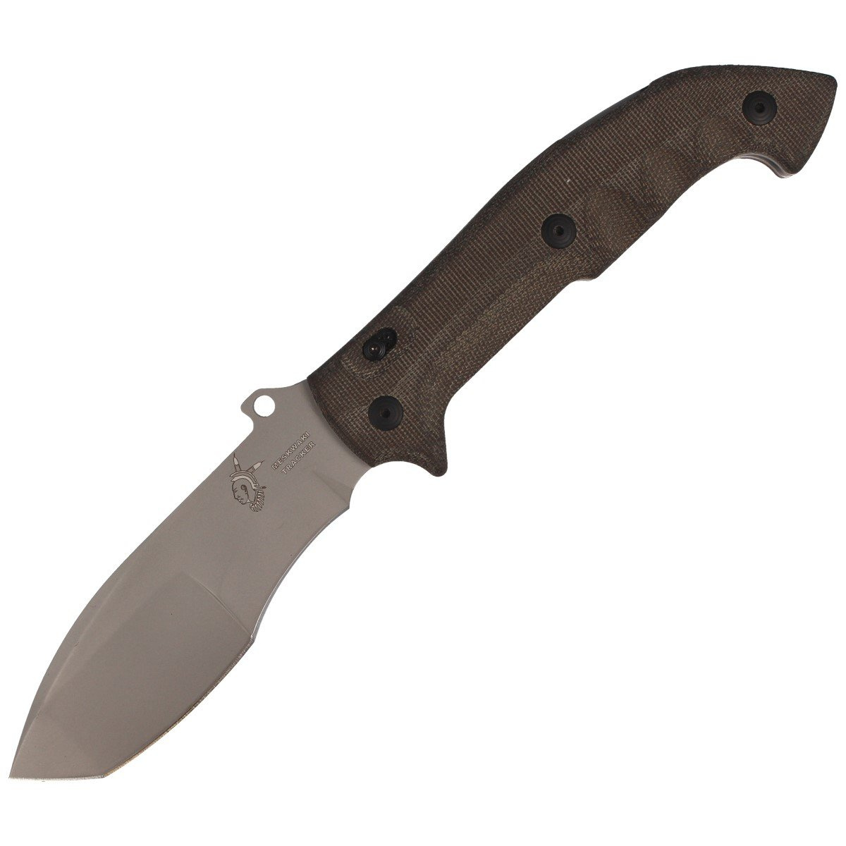 Nóż składany FOX Tracker Meskwaki, Green Micarta 135mm (FX-500) 1 jpg