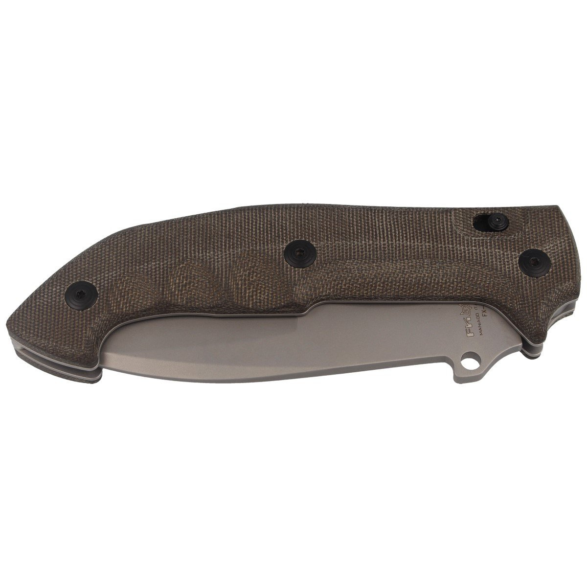 Nóż składany FOX Tracker Meskwaki, Green Micarta 135mm (FX-500) 6 jpg