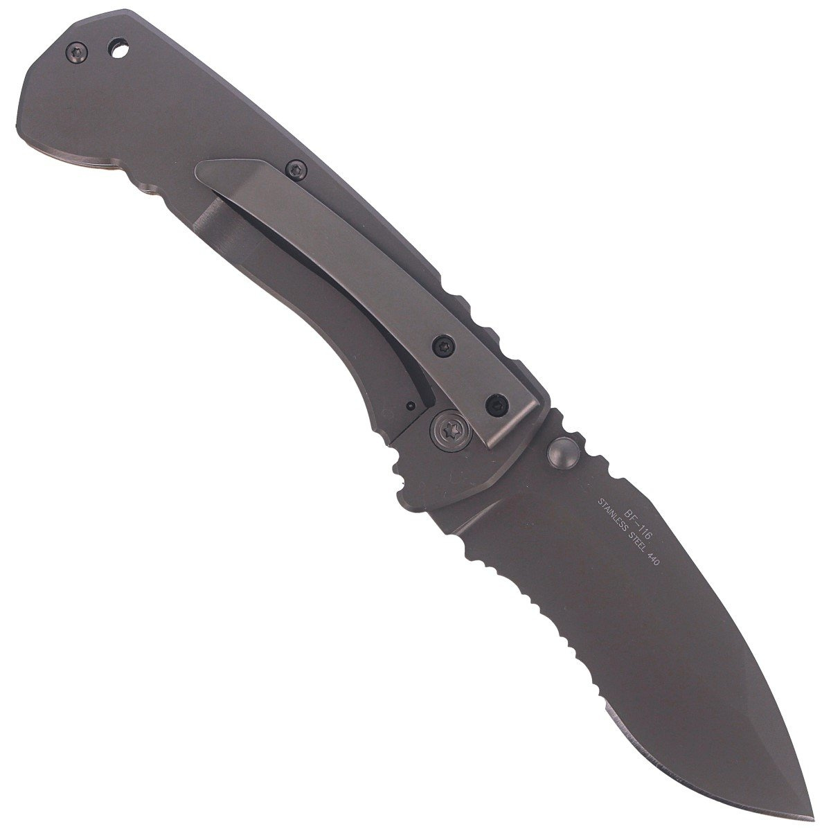 Nóż składany BlackFox Drop Point Frame Lock 85 mm 4 jpg