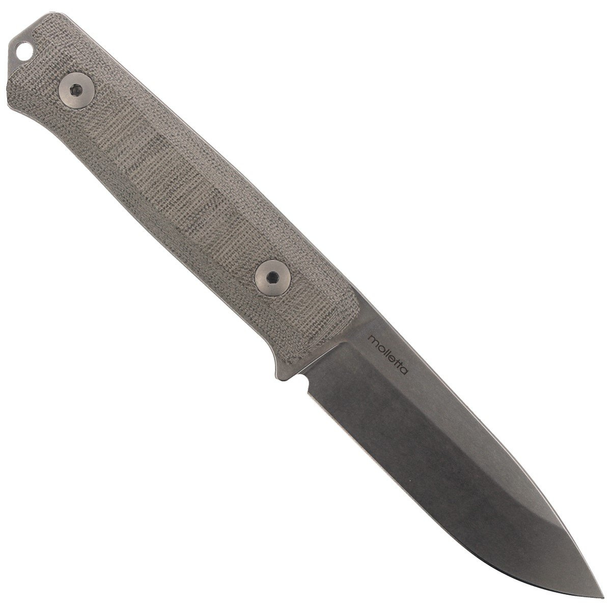 Nóż LionSteel Bushcraft Micarta Green, Stone Washed (B40 CVG) 5 jpg