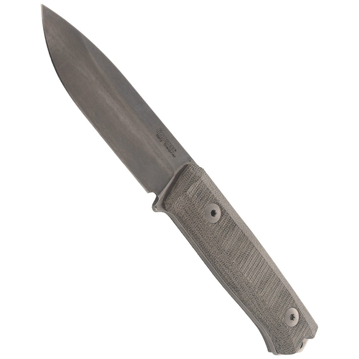 Nóż LionSteel Bushcraft Micarta Green, Stone Washed (B40 CVG) 7 jpg