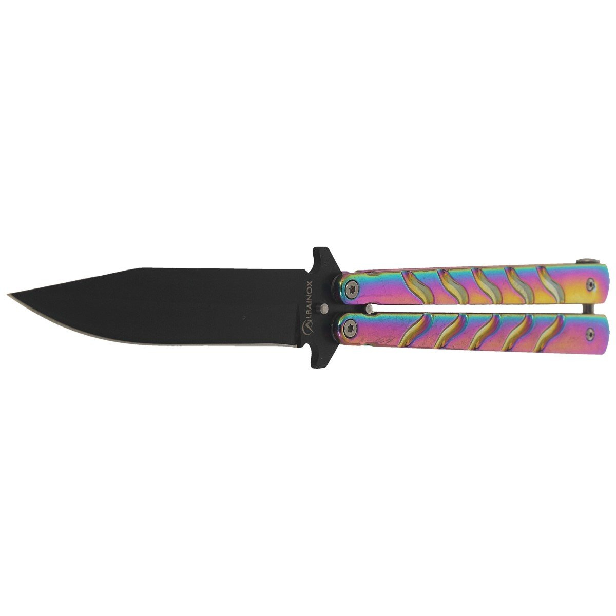 Nóż motylek Martinez Albainox Balisong Colours-Black (02122) 3 jpg