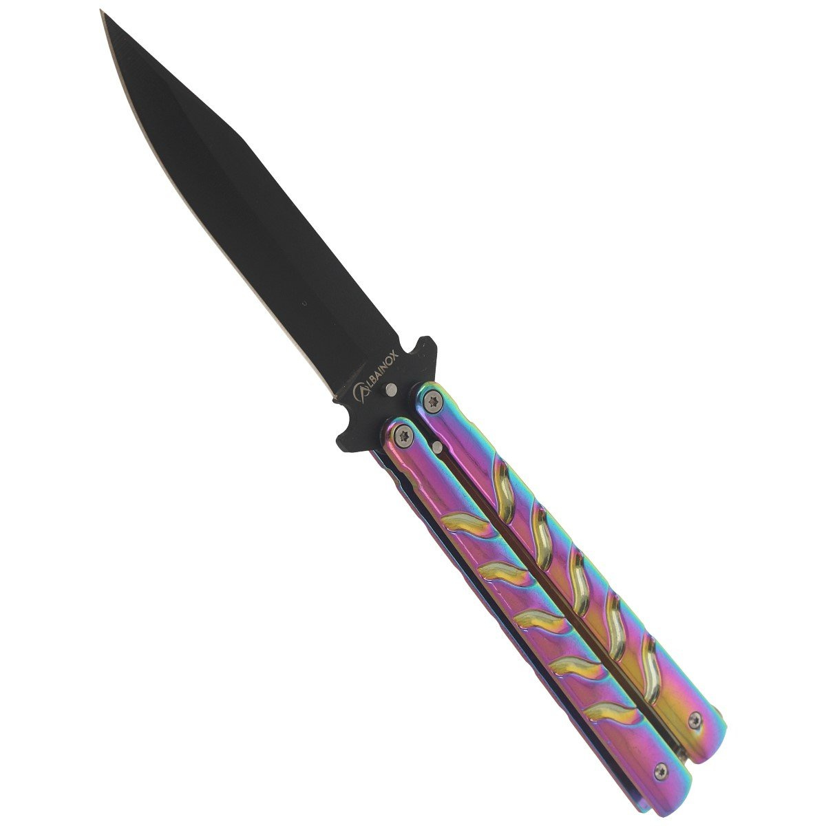 Nóż motylek Martinez Albainox Balisong Colours-Black (02122) 5 jpg