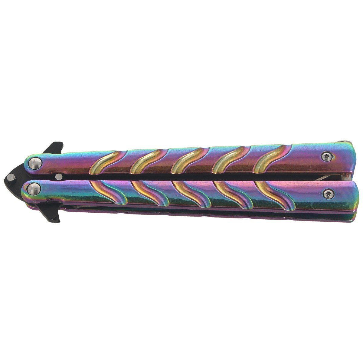 Nóż motylek Martinez Albainox Balisong Colours-Black (02122) 8 jpg