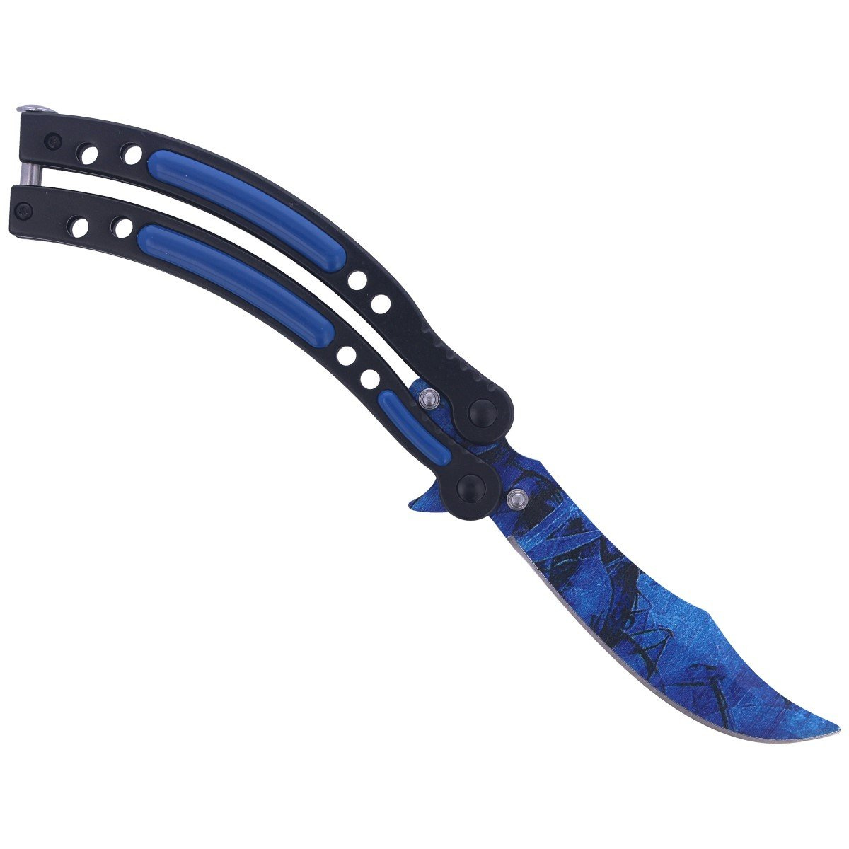 Nóż motylek Martinez Albainox Balisong Steel / ABS, ColorFul Blue (02129) 4 jpg