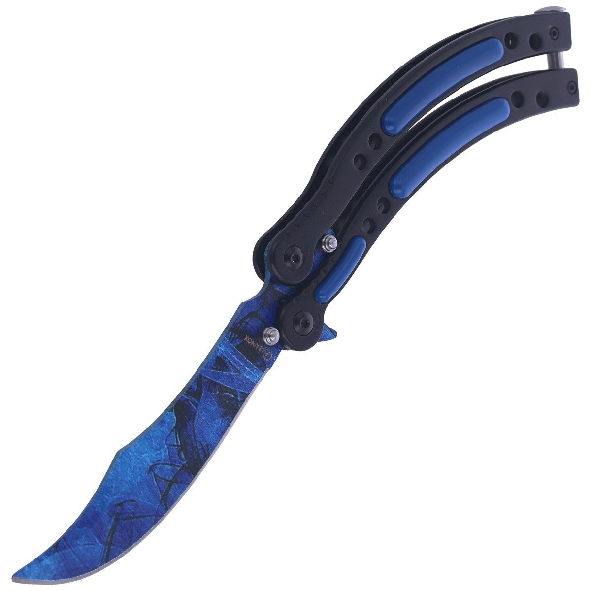 Nóż motylek Martinez Albainox Balisong Steel / ABS, ColorFul Blue (02129) 6 jpg