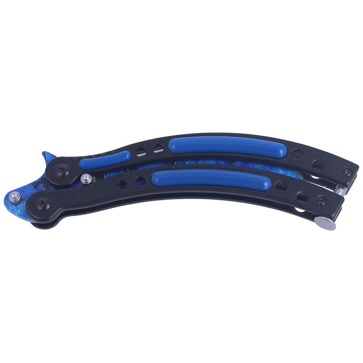 Nóż motylek Martinez Albainox Balisong Steel / ABS, ColorFul Blue (02129) 8 jpg