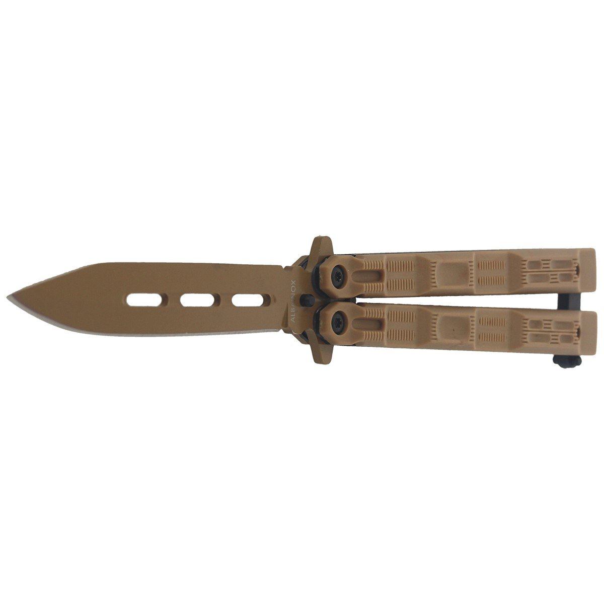 Nóż motylek Martinez Albainox Balisong, Coyote Finish (36226) 8 jpg