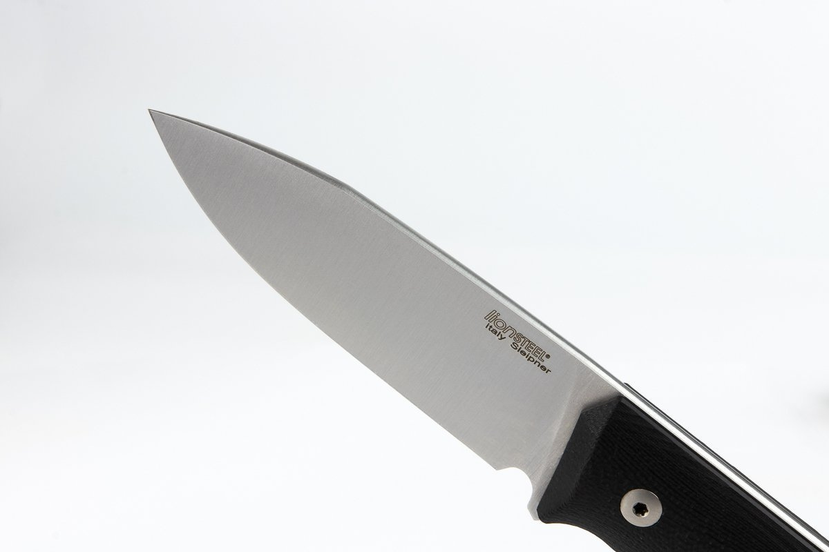 Nóż LionSteel Bushcraft G10 Black, Satin Blade (B35 GBK) 8 jpg