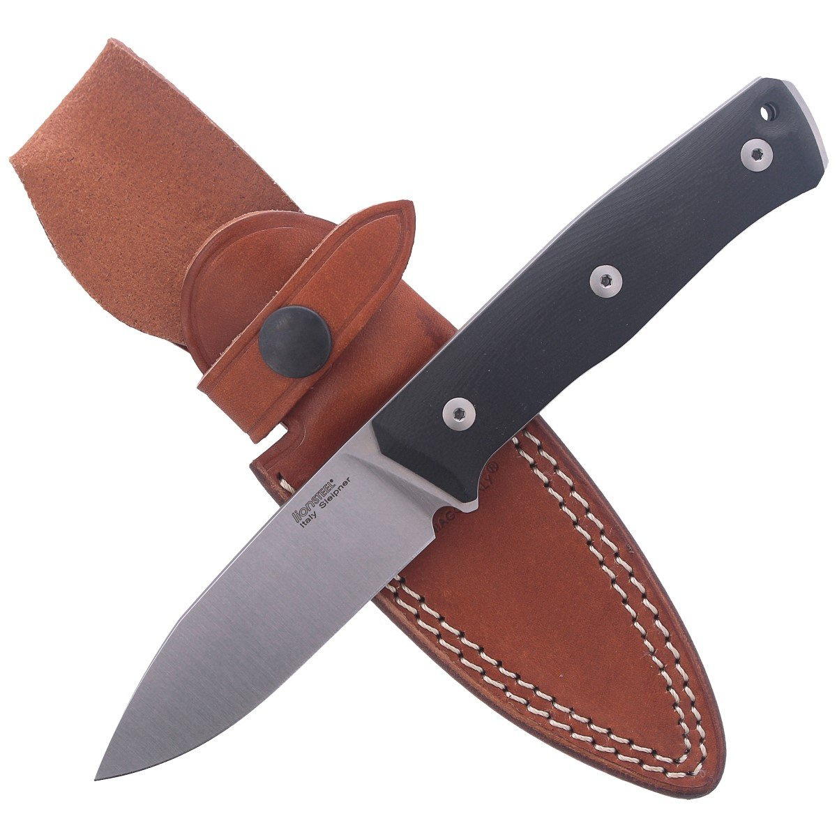 Nóż LionSteel Bushcraft G10 Black, Satin Blade (B35 GBK) 4 jpg