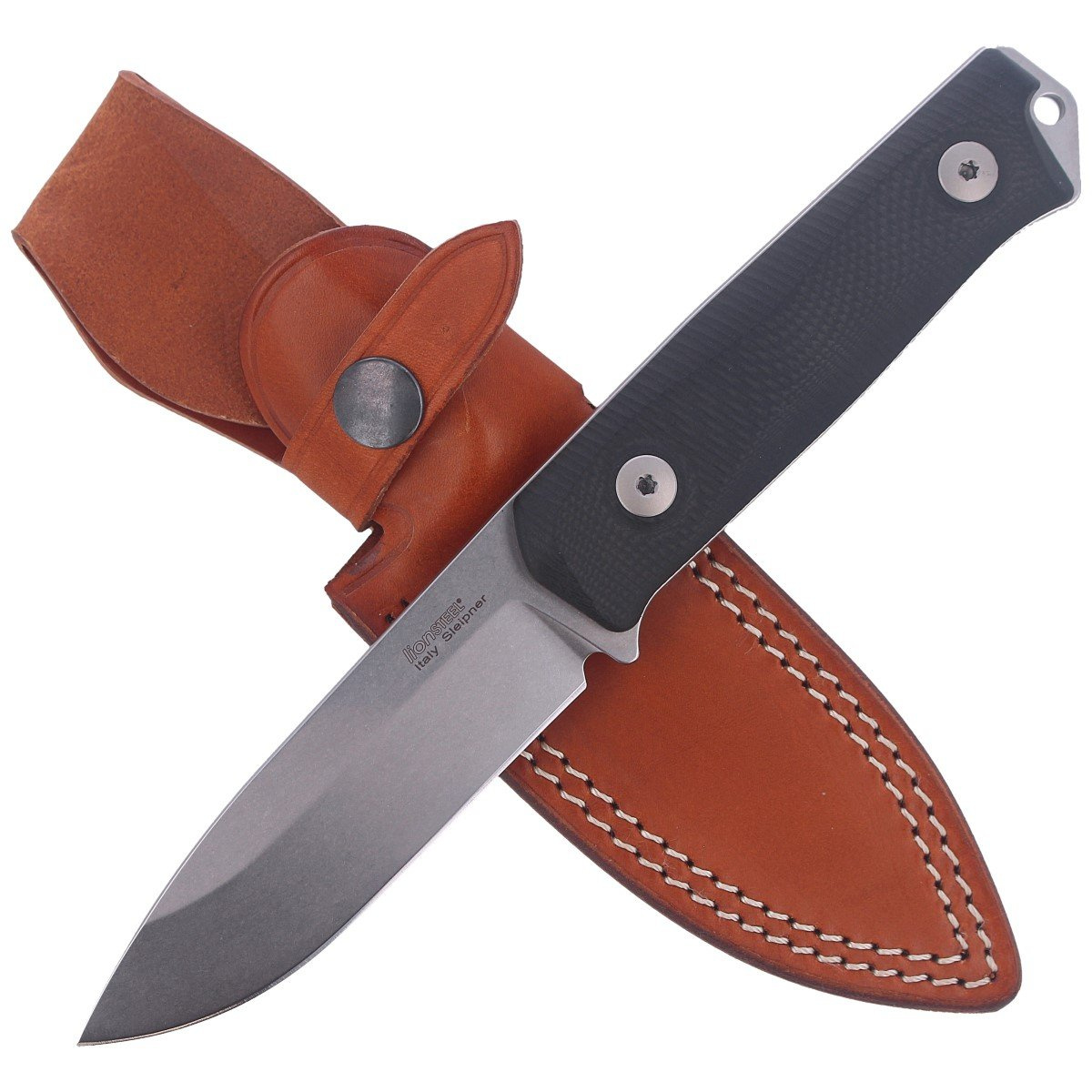 Nóż LionSteel Bushcraft Black G10, Stone Washed Sleipner by Molletta (B41 GBK) 6 jpg