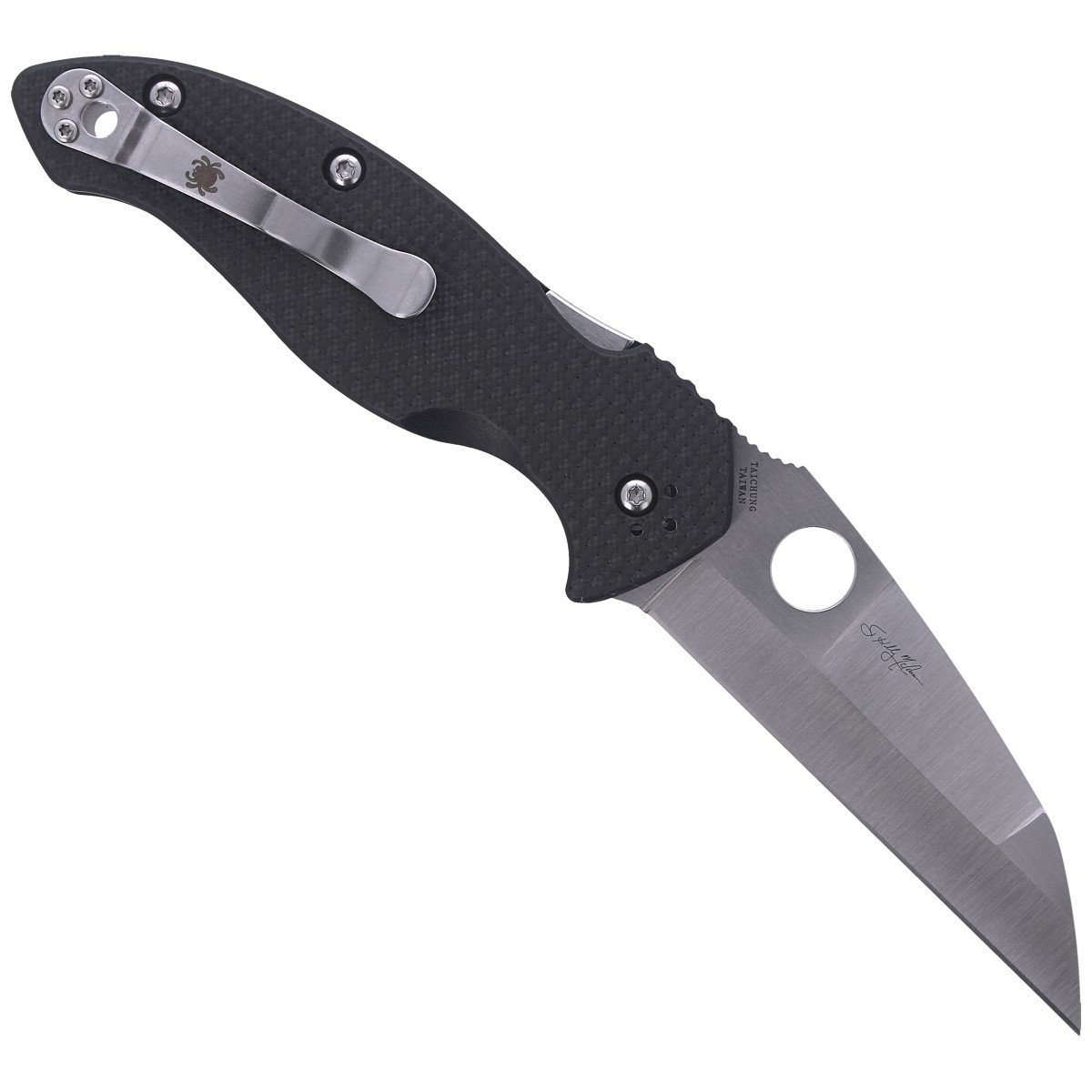 Nóż składany Spyderco Canis Carbon Fiber / G-10 Laminate Plain (C248CFP) 4 jpg