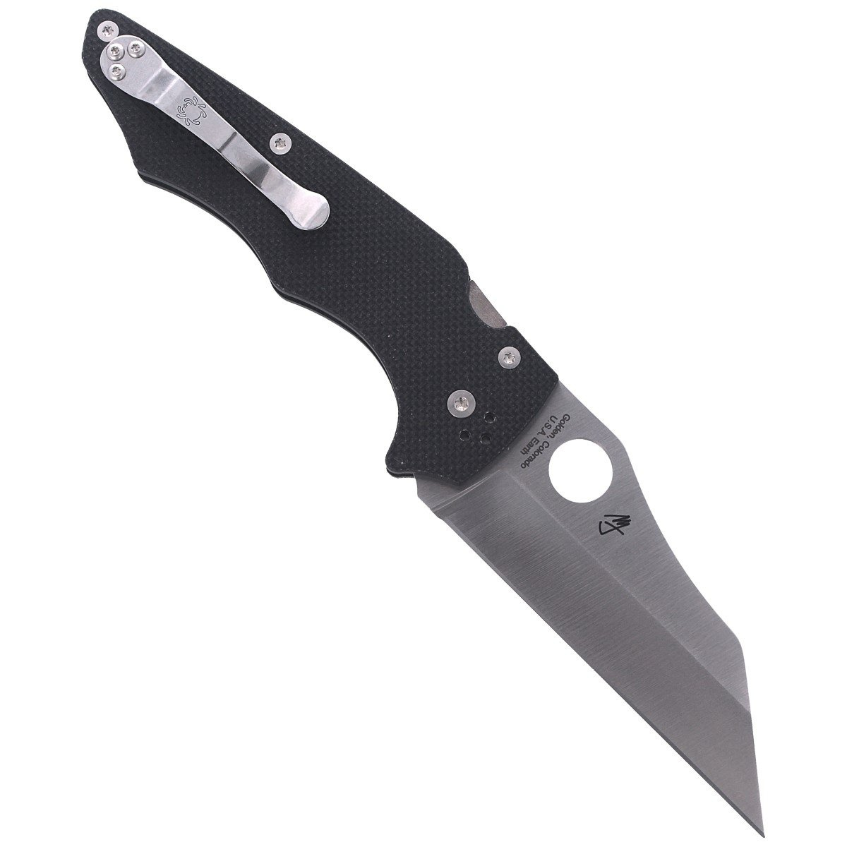 Nóż składany Spyderco YoJumbo Black G10, Satin CPM S30V by Michael Janich (C253GP) 4 jpg
