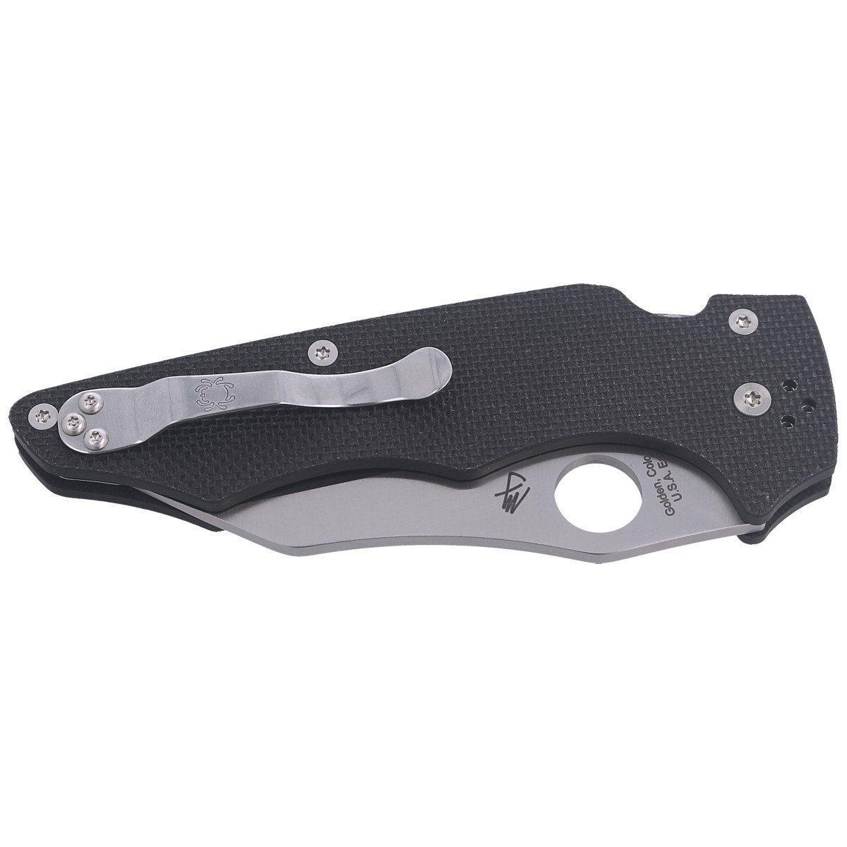 Nóż składany Spyderco YoJumbo Black G10, Satin CPM S30V by Michael Janich (C253GP) 8 jpg