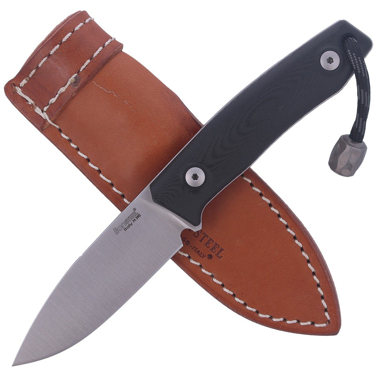 Nóż LionSteel Bushcraft G10 Black, Satin Blade (M1 GBK) 4 jpg