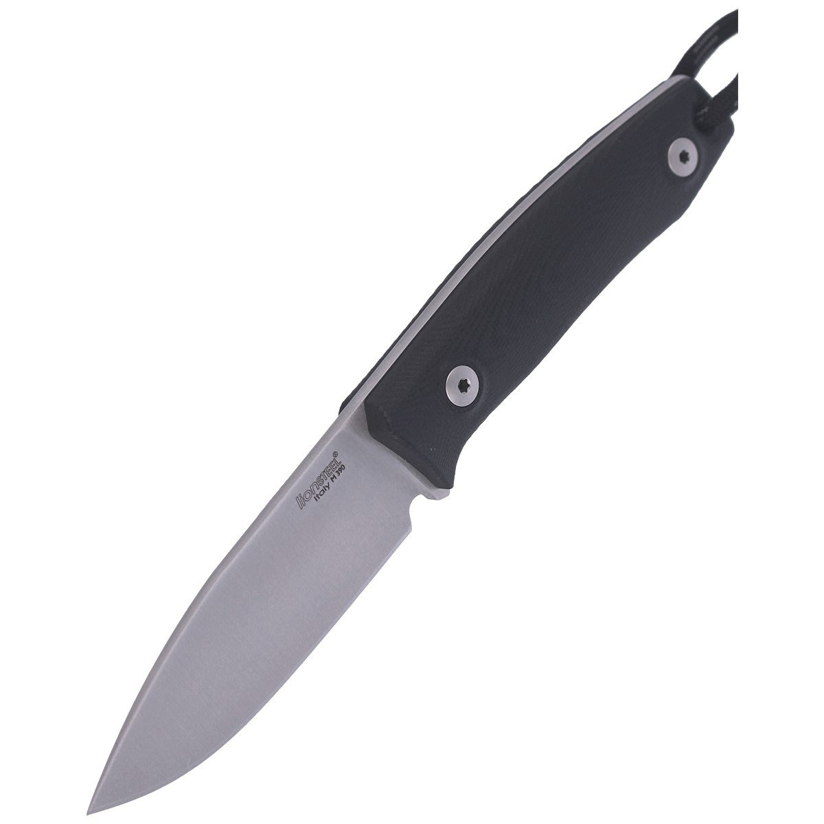 Nóż LionSteel Bushcraft G10 Black, Satin Blade (M1 GBK) 6 jpg